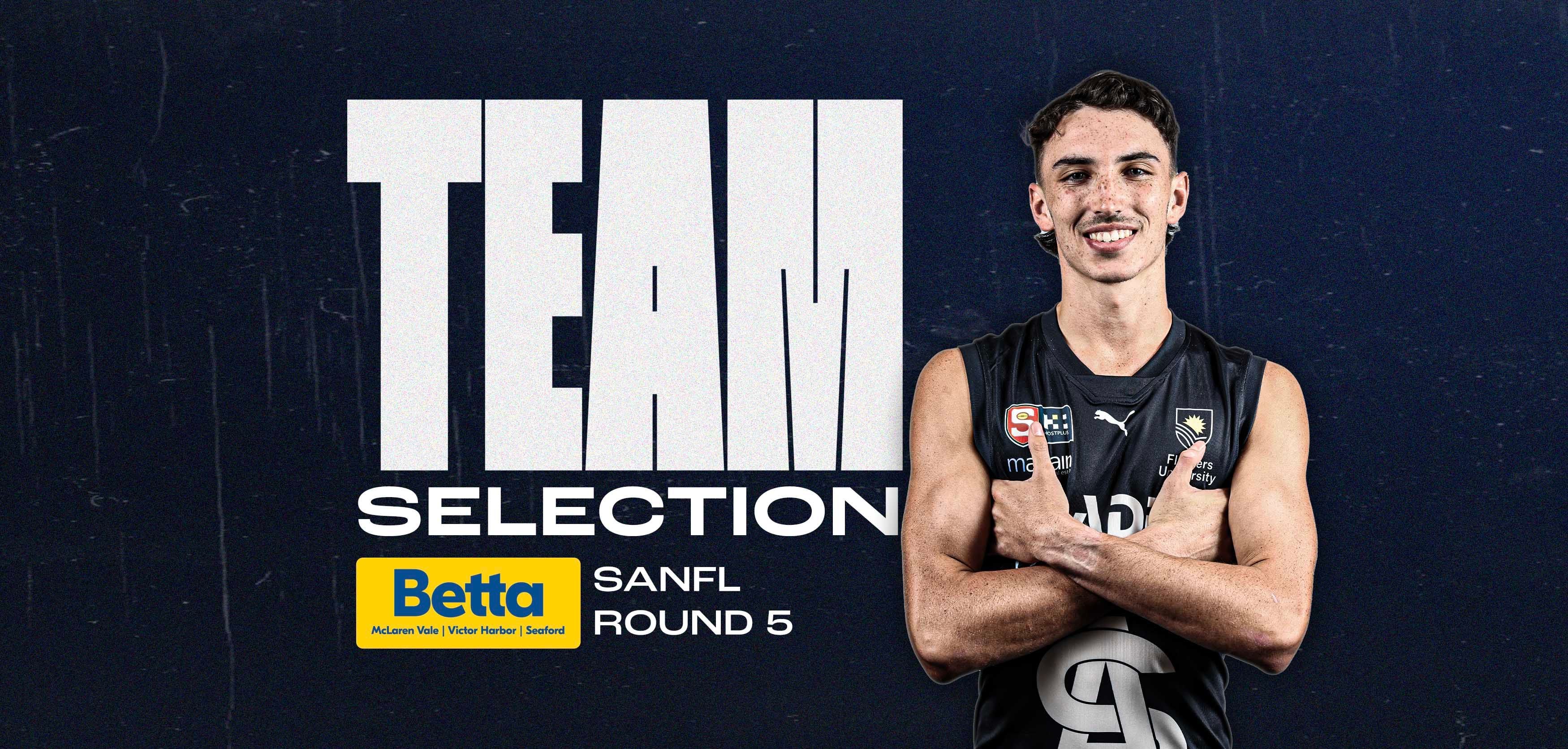 BETTA Team Selection: SANFL Round 5 v Glenelg BETTA Team Selection: SANFL Round 5 v Glenelg